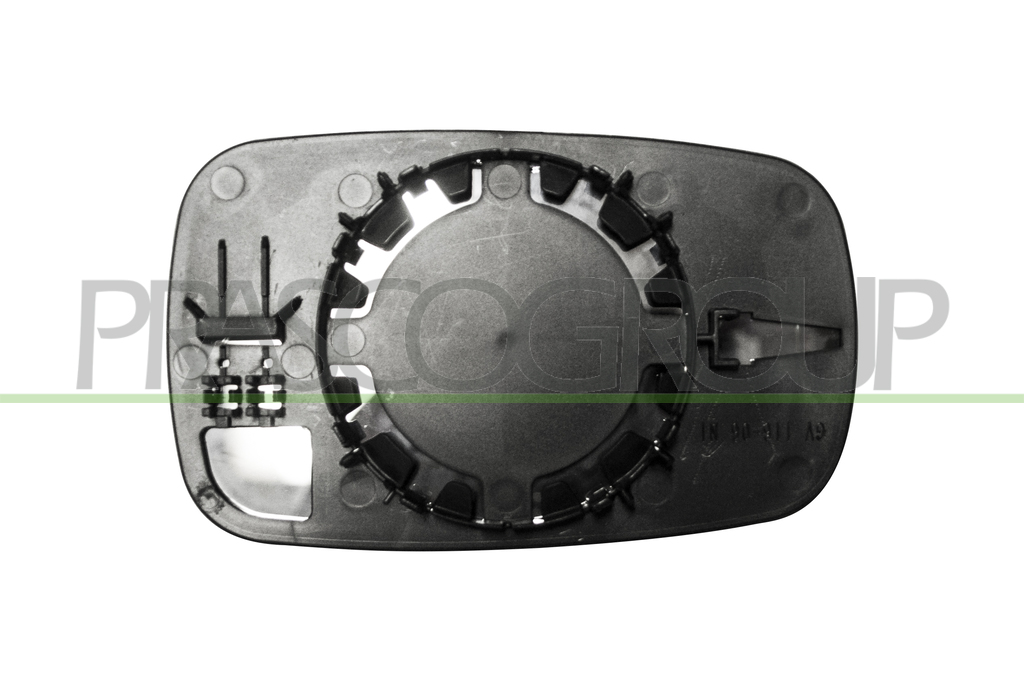 MIRROR GLASS BASE RIGHT-CONVEX-CHROME