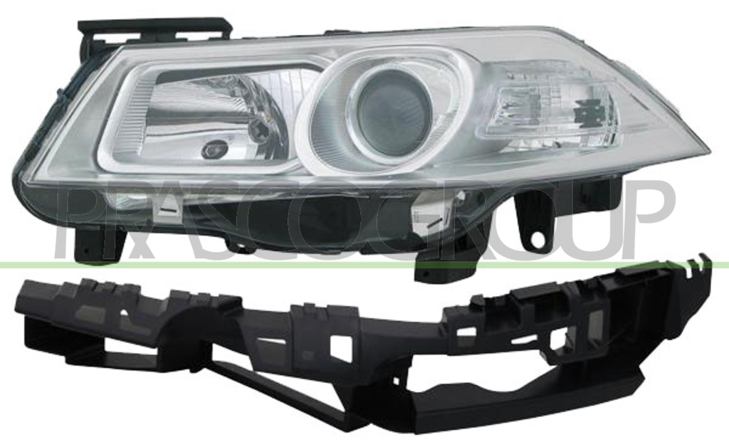 PROIETTORE DESTRO H1+H7-ELETTRICO-CON MOTORE-CON STAFFA