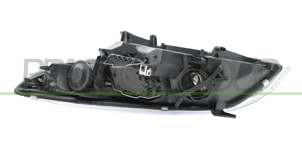 PROIETTORE DESTRO H7+H7-ELETTRICO-CON MOTORE-CROMATO-BORDO NERO
