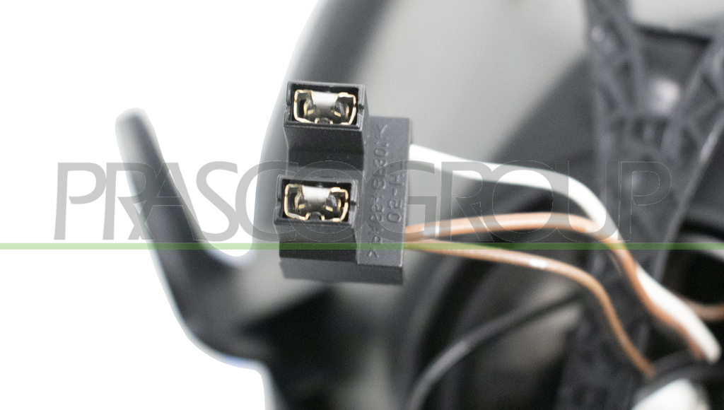 PROIETTORE SINISTRO H7+H7-ELETTRICO-CON MOTORE-CROMATO-BORDO NERO