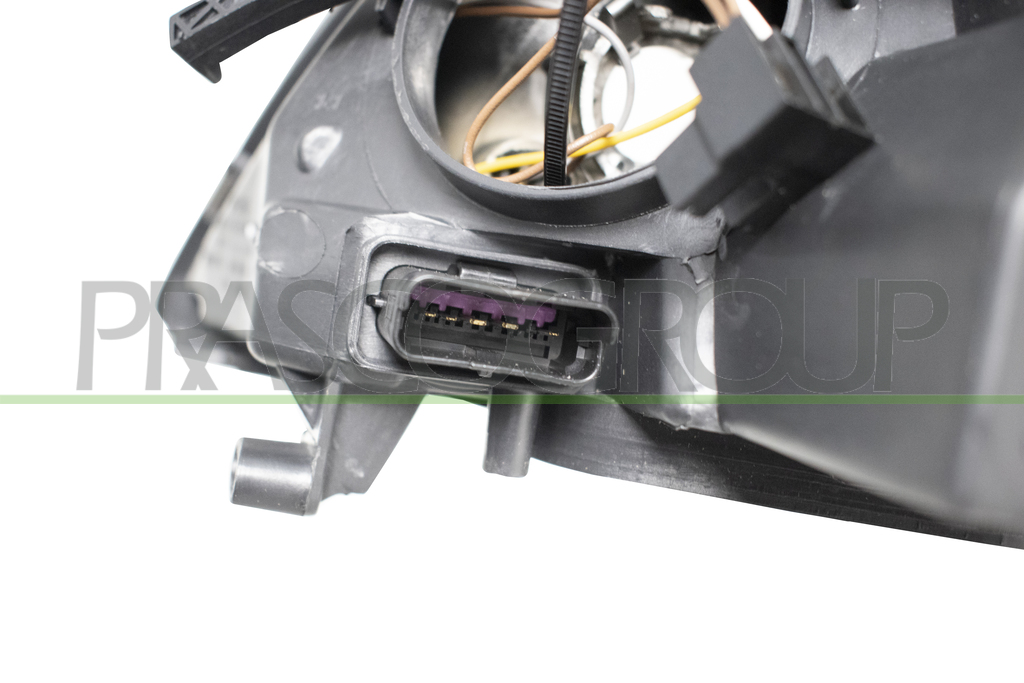 PROIETTORE DESTRO H7+H7-ELETTRICO-CON MOTORE-NERO