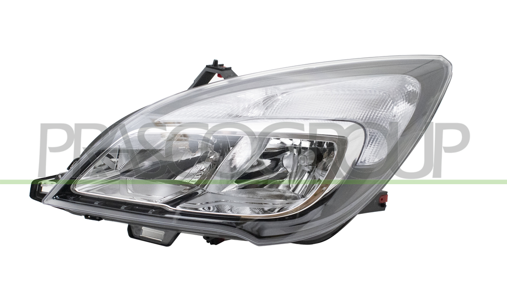 HEADLAMP LEFT H7+H7-ELECTRIC-WITH MOTOR-CHROME