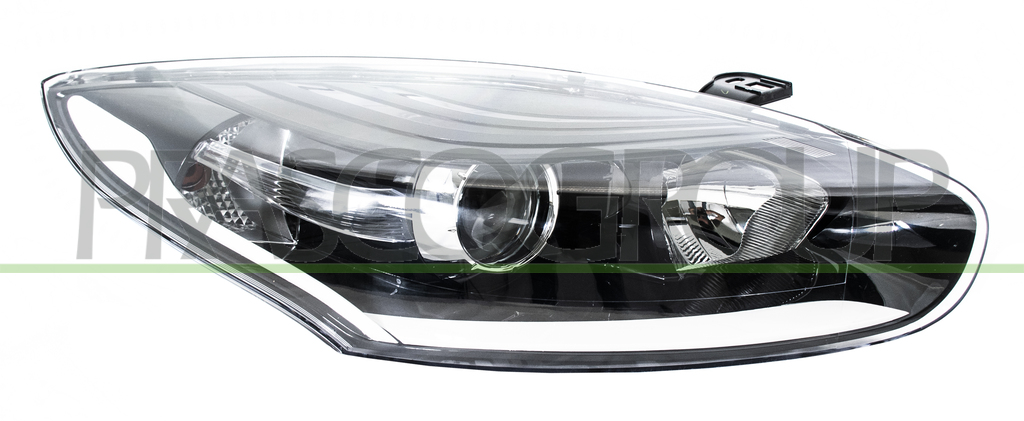 HEADLAMP RIGHT H7+H7 ELECTRIC-WITH MOTOR-BLACK