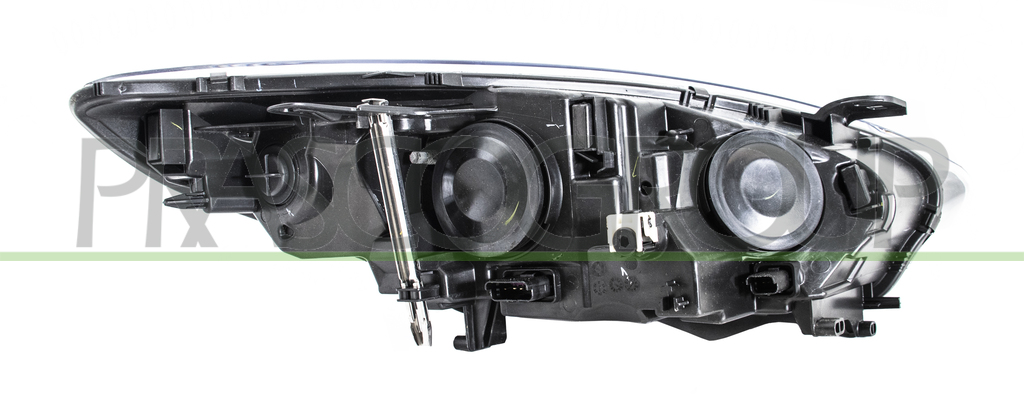 OPTICA IZQUIERDA H7+H7 ELECTRICA-CON MOTOR-NEGRO
