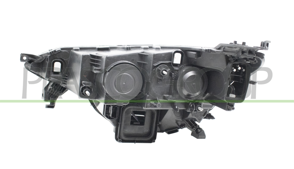 SCHEINWERFER LINKS-H7+H7-OHNE LWR-MIT MOTOR-MIT TAGFAHRLICHT-MIT SCHWARZEM RAND-LED