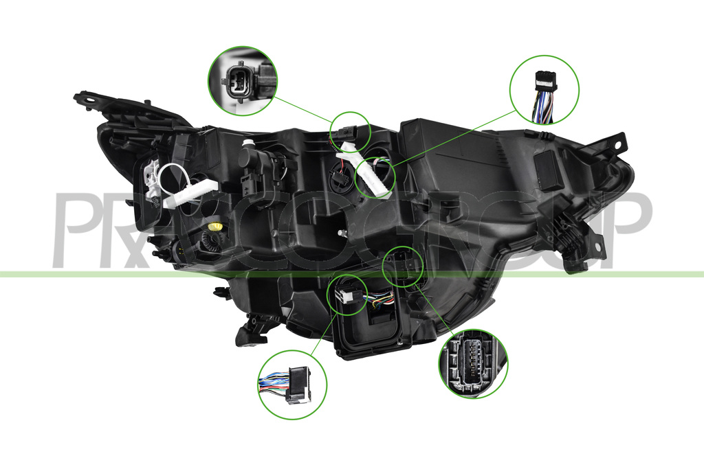 SCHEINWERFER LINKS OHNE LWR-MIT MOTOR-MIT TAGFAHRLICHT-LED MIT RICHTUNGSFUNKTION