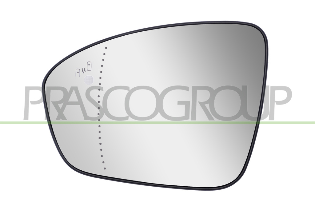 MIRROR GLASS BASE LEFT-HEATED-WITH BLIS-ASPHERICAL