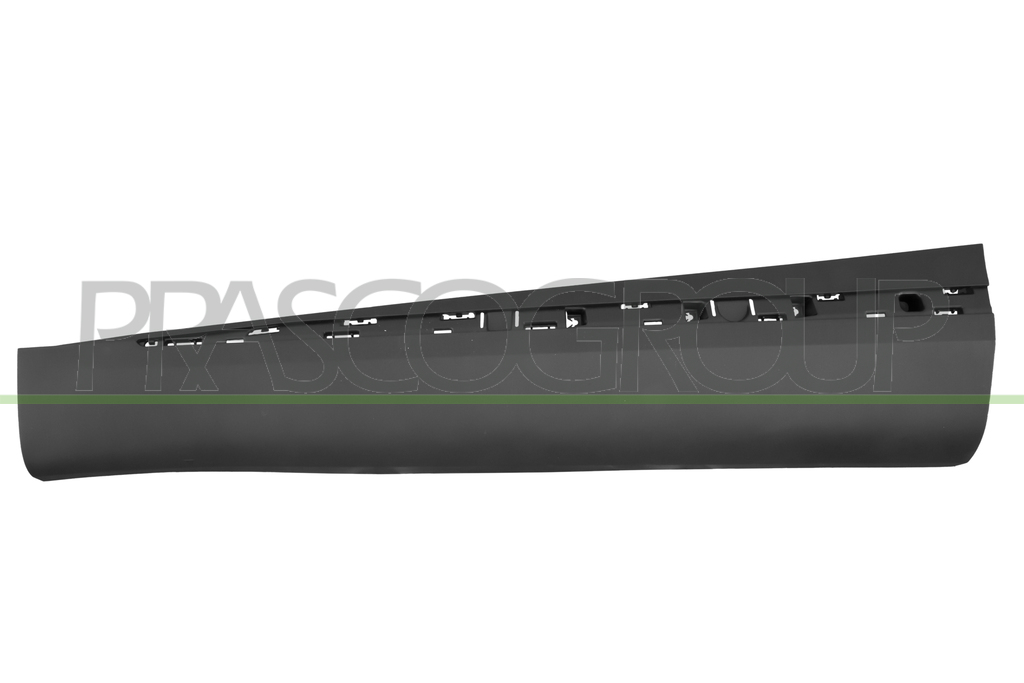 FRONT DOOR MOLDING LEFT-BLACK-TEXTURED FINISH-WITH PROFILE HOLES