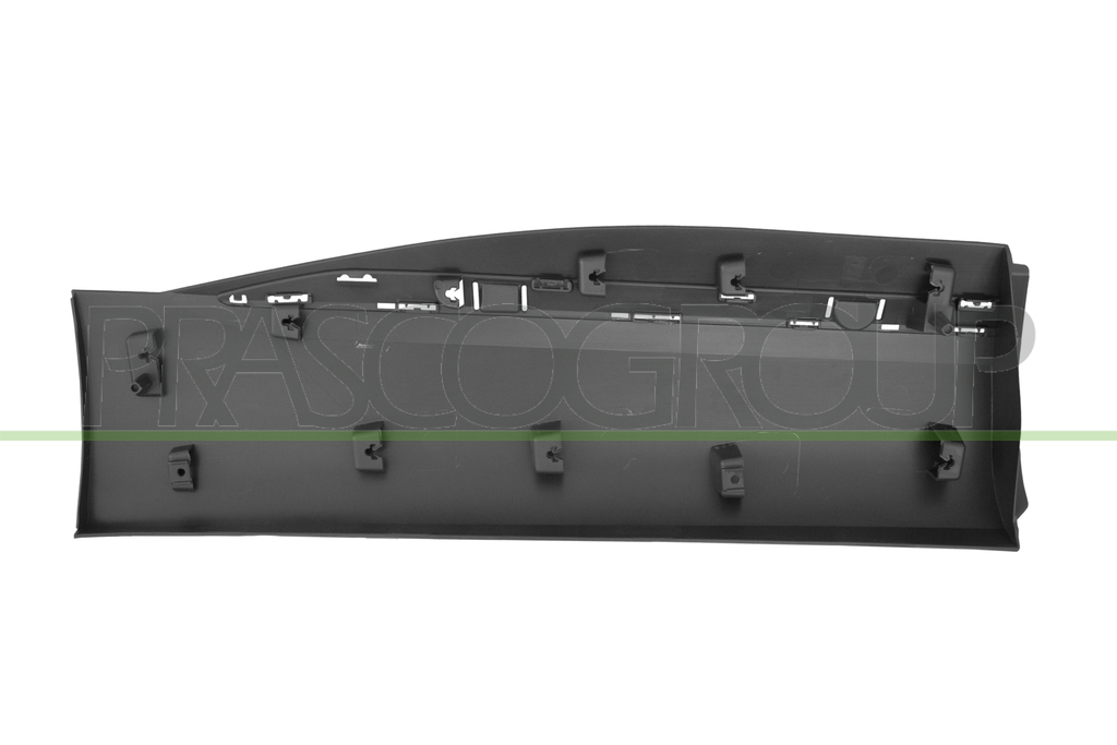 REAR DOOR MOLDING LEFT-BLACK-TEXTURED FINISH-WITH PROFILE HOLES