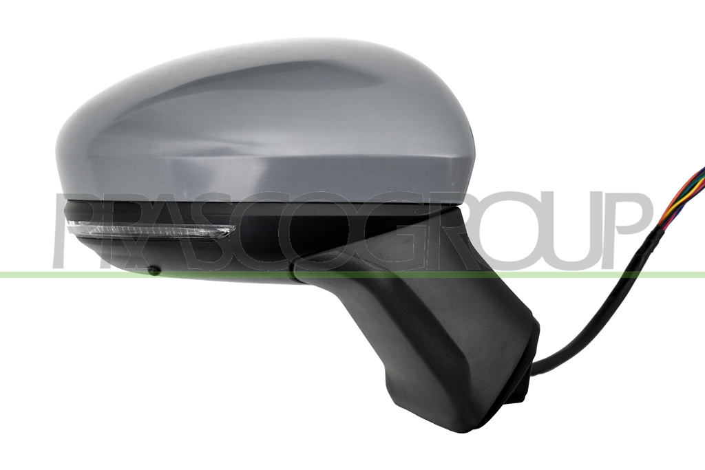 DOOR MIRROR RIGHT-ELECTRIC-HEATED-PRIMED-FOLDABLE-WITH SENSOR-WITH LAMP-WITH BLIS-ASPHERICAL-12 PINS