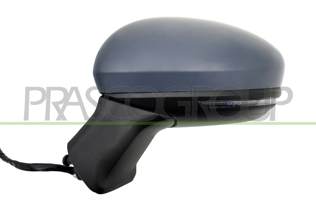 DOOR MIRROR LEFT-ELECTRIC-PRIMED-HEATED-FOLDABLE-WITH LAMP-WITH BLIS-ASPHERICAL-10 PINS