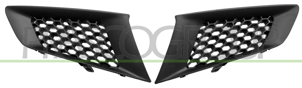 SET GRILLE BUMPER FRONT (RIGHT+LEFT)