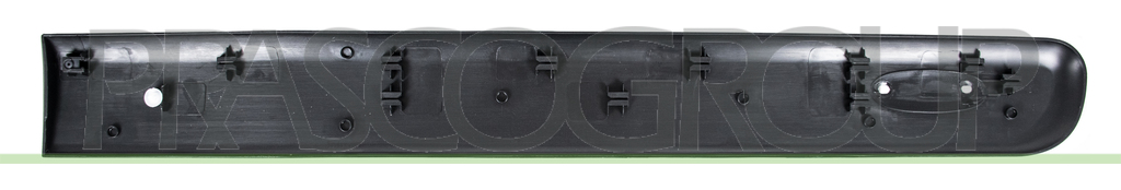 FRONT DOOR MOLDING LEFT-WITH CLIPS-BLACK-TEXTURED FINISH MOD. 07/01 >