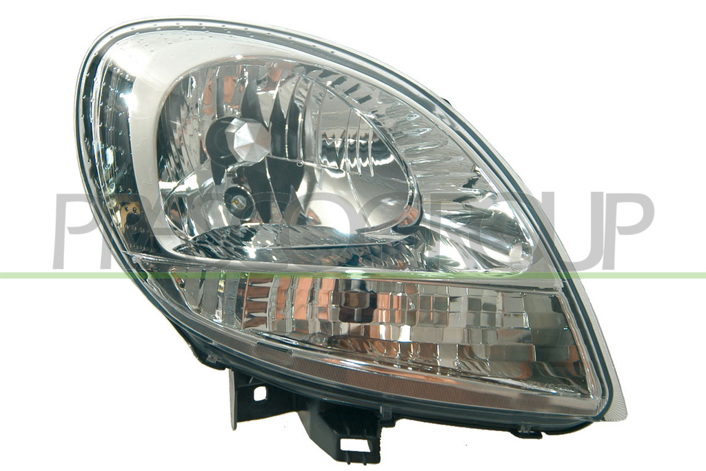 OPTICA DERECHA H4 ELECTRICA-CROMADA-SIN MOTOR-PILOTO BLANCO