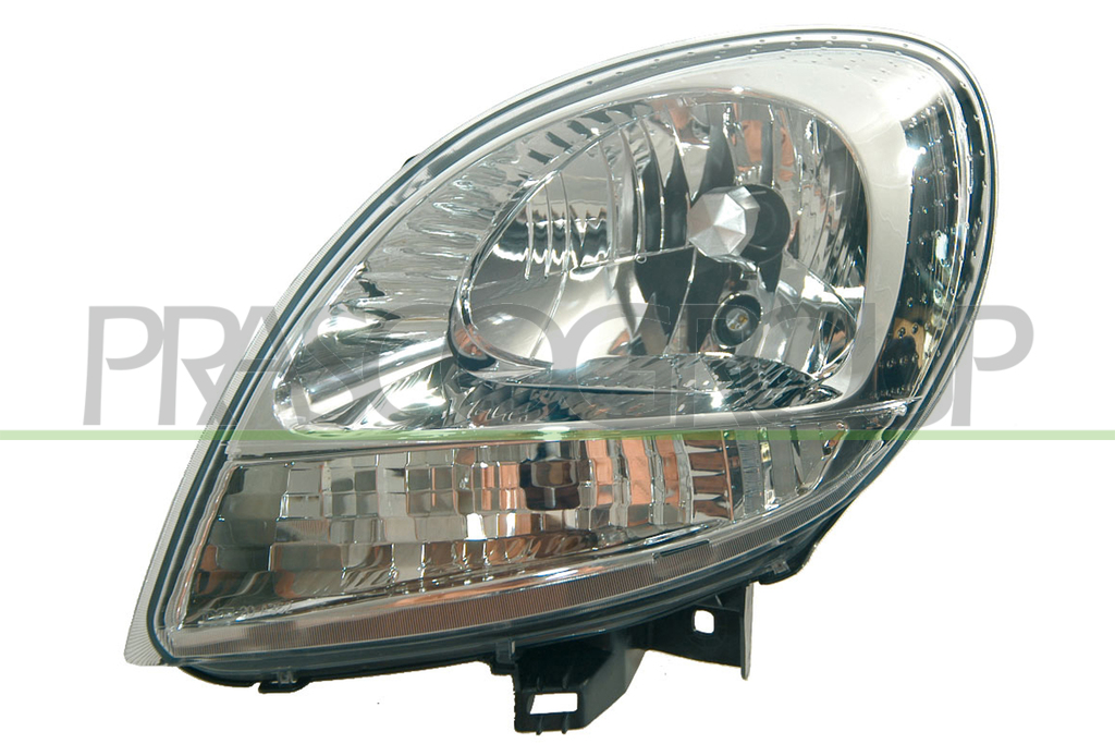HEADLAMP LEFT MOD. H4 ELECTRIC-CLEAR LAMP-WITHOUT MOTOR-CHROME