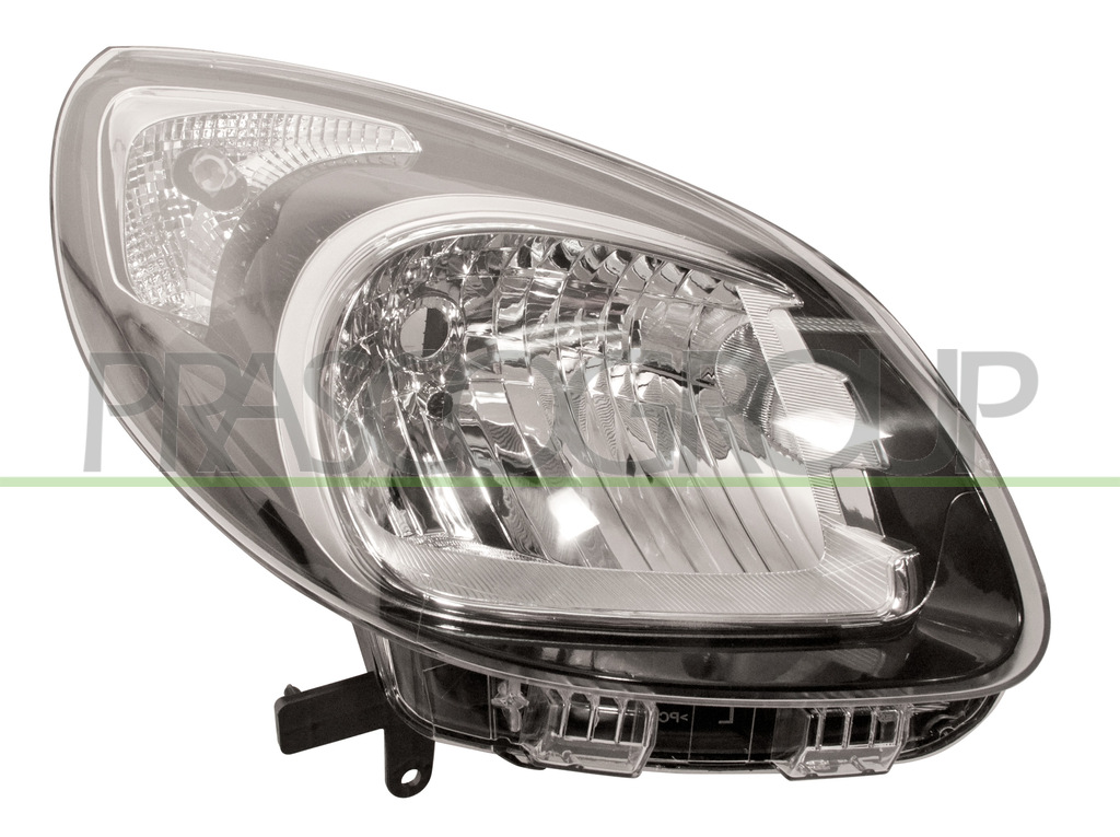 HEADLAMP RIGHT H4 ELECTRIC-WITHOUT MOTOR-BLACK