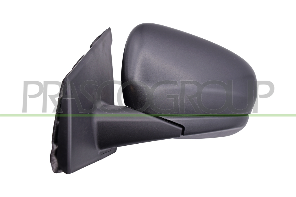DOOR MIRROR LEFT-MANUAL-BLACK-CONVEX