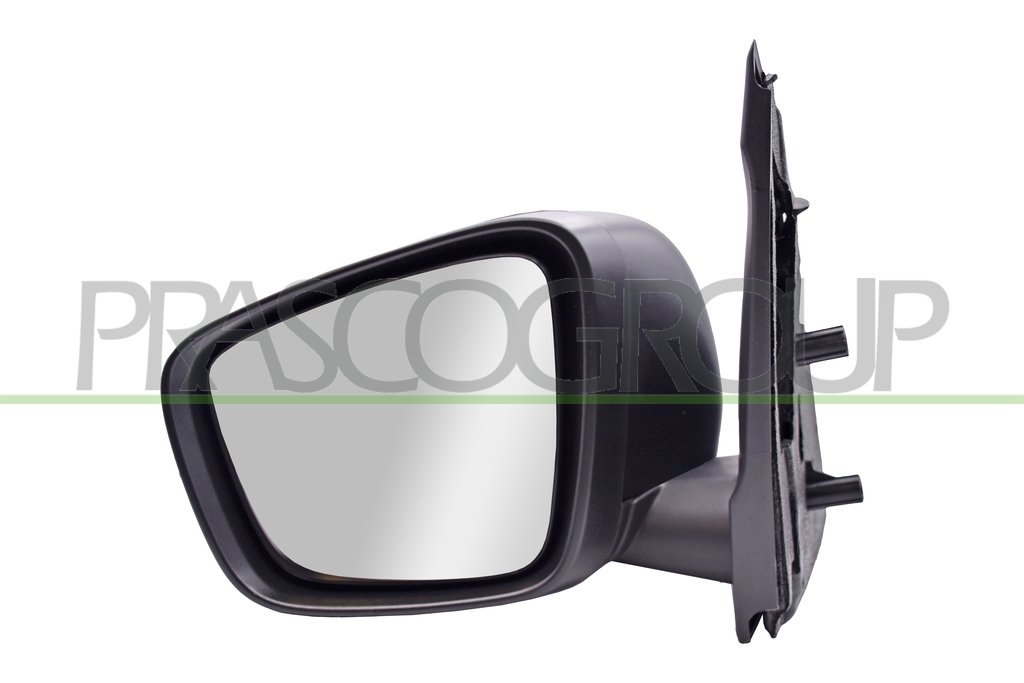 DOOR MIRROR LEFT-MANUAL-BLACK-CONVEX