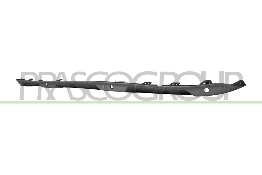 REAR BUMPER SPOILER-SILVER-WITH PDC HOLES+SENSOR HOLDERS
