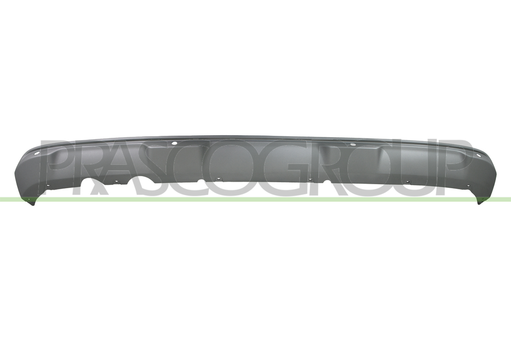 REAR BUMPER SPOILER-SILVER-WITH PDC HOLES+SENSOR HOLDERS