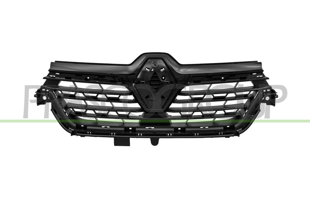 GRILLE DE CALANDRE-NOIRE-STRUCTURE'-AVEC MOULURES NOIRE BRILLANTE-AVEC TROUS PROFIL MOD. > 03/23