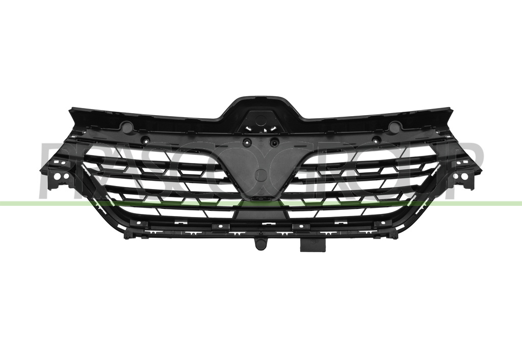 GRILLE DE CALANDRE-NOIRE-STRUCTURE'-AVEC MOULURES NOIRE BRILLANTE-AVEC TROUS PROFIL MOD. > 03/23