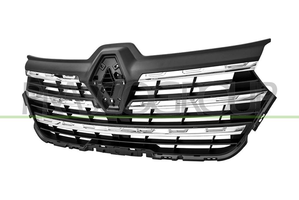 RADIATOR GRILLE-BLACK-TEXTURED FINISH-WITH 5 CHROME MOLDINGS