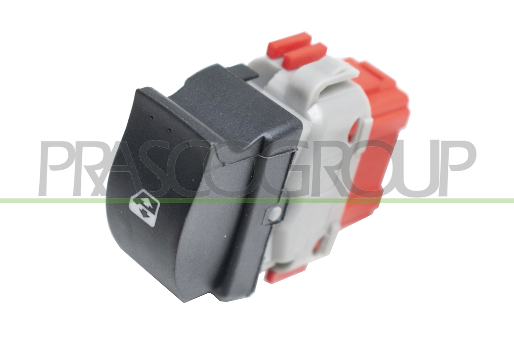 INTERRUPTOR ELEVALUNAS NEGRO-PUERTA DELANTERA DERECHA-CONECTOR ROJO-6 PINES