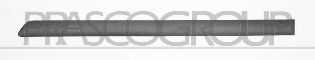 ZIERLEISTE TUER HINTEN LINKS-DUNKELGRAU-GENARBT-MIT DOPPELKLEBEBAND MOD. 5 TUERIG