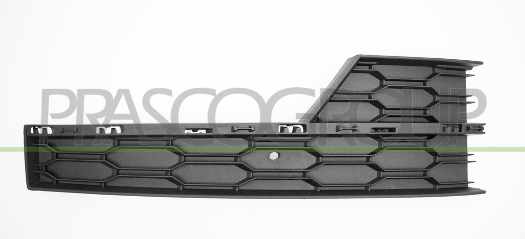 BUMPER GRILLE RIGHT-BLACK-WITH FOG LAMP HOLE-WITH MOLDING HOLES