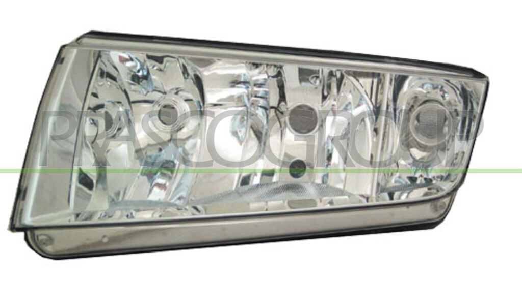 OPTICA IZQUIERDA H7+H3 ELECTRICA-SIN MOTOR-NEGRA MOD. JUNIOR