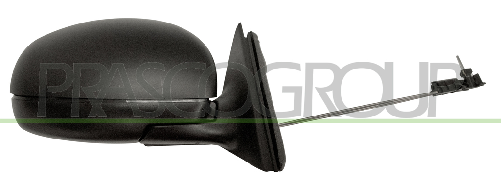 DOOR MIRROR RIGHT-CABLE-BLACK-CONVEX-CHROME