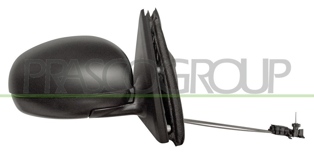 RETROVISEUR DROIT MECANIQUE-NOIR-CONVEX/CHROME'
