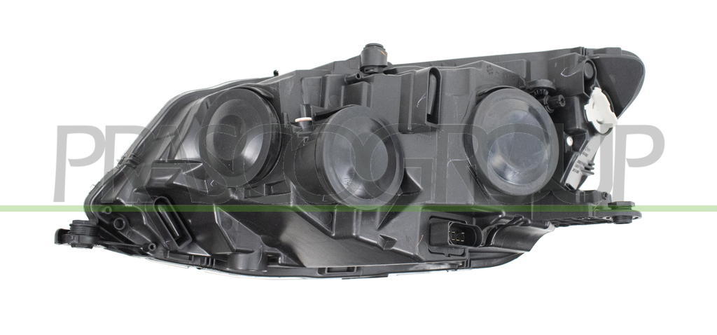 HEADLAMP RIGHT H4 ELECTRIC-WITH MOTOR-WITH DAY RUNNING LIGHT-BLACK
