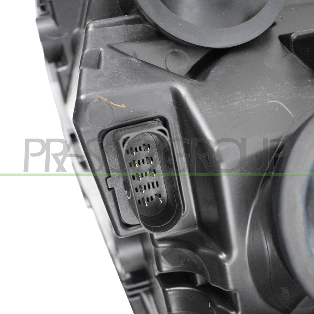 HEADLAMP RIGHT H4 ELECTRIC-WITH MOTOR-WITH DAY RUNNING LIGHT-BLACK