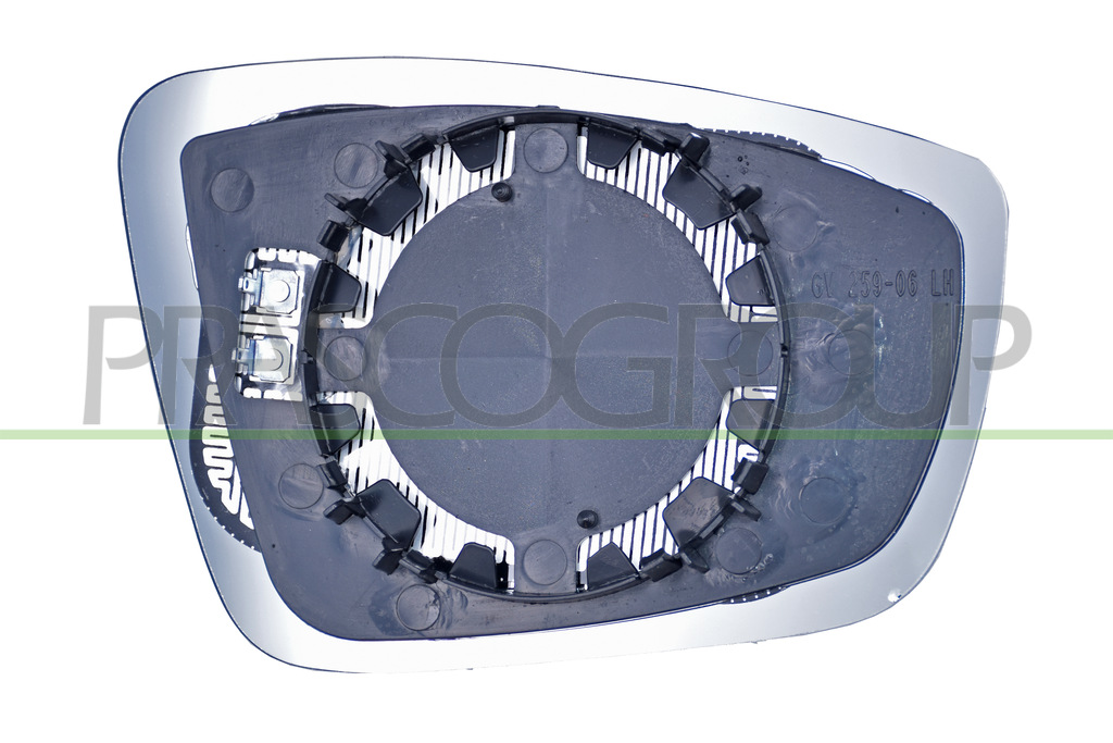 MIRROR GLASS BASE LEFT-HEATED-CONVEX