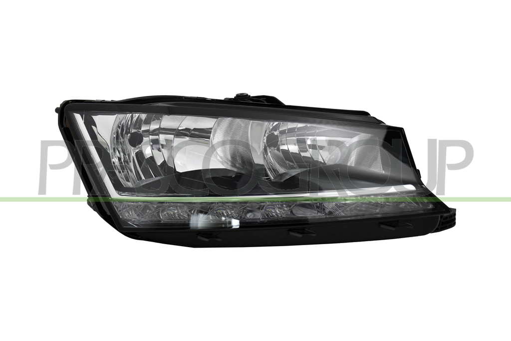 HEADLAMP RIGHT H7+H7-ELECTRIC-WITH MOTOR-WITH LED DAY RUNNING LIGHT-A.L. TYPE