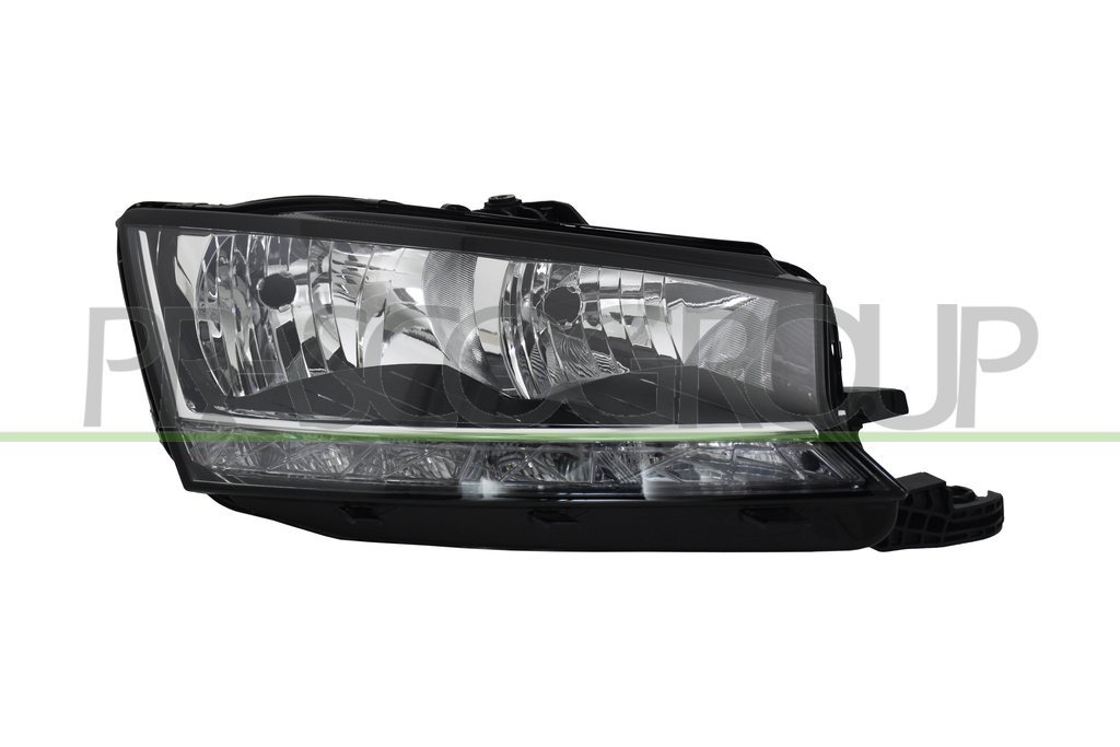 HEADLAMP RIGHT H7+H7-ELECTRIC-WITH MOTOR-WITH LED DAY RUNNING LIGHT-A.L. TYPE
