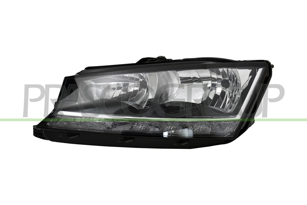 PROIETTORE SINISTRO H7+H7-ELETTRICO-CON MOTORE-CON LUCE DIURNA-LED