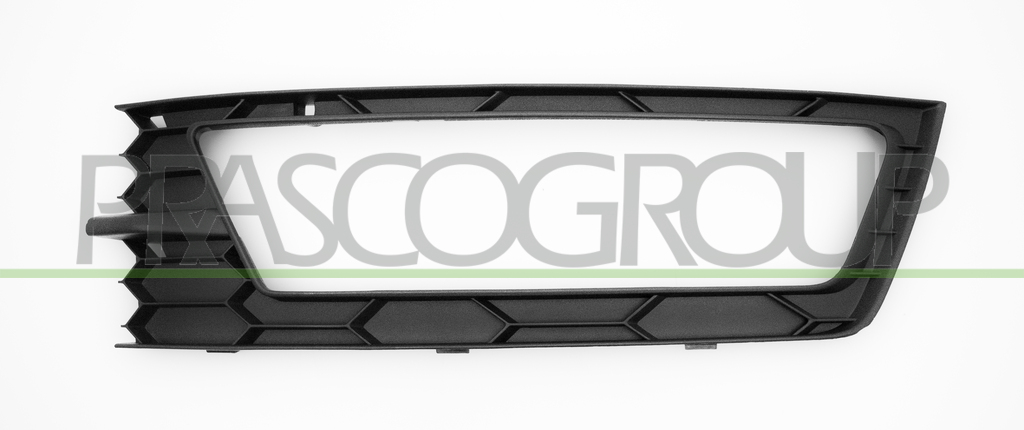BUMPER GRILLE LEFT-BLACK-WITH FOG LAMP HOLE