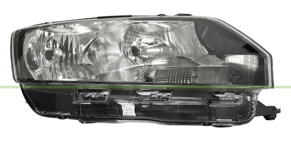 HEADLAMP RIGHT H7+H15 ELECTRIC-WITH MOTOR