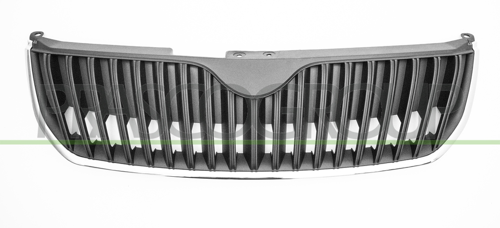 GRILLE CALANDRE-NOIRE AVEC CADRE CHROME'