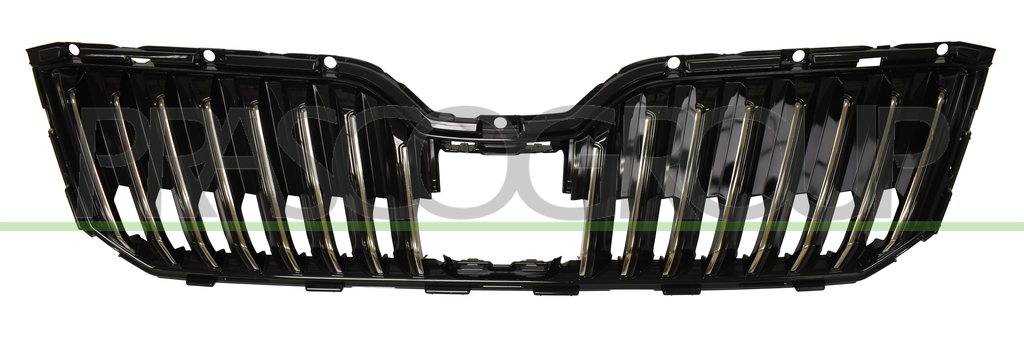 GRIGLIA RADIATORE-NERA-LUCIDA-CON MODANATURE CROMATE-CON CORNICE CROMATA-CON ADAPTIVE CRUISE-CONTROL