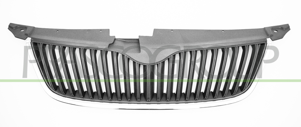RADIATOR GRILLE-BLACK-WITH CHROME FRAME