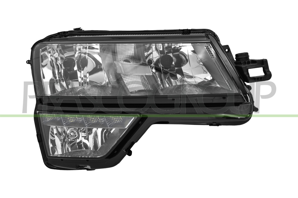 PROIETTORE DESTRO H7+H7-ELETTRICO-CON MOTORE-CON LUCE DIURNA-SENZA FENDINEBBIA-LED-VERSIONE VARROC 
