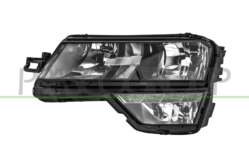 HEADLAMP LEFT H7+H7-ELECTRIC-WITH MOTOR-WITH DAY RUNNING LIGHT-WITH FOG LAMP-LED-VARROC TYPE 