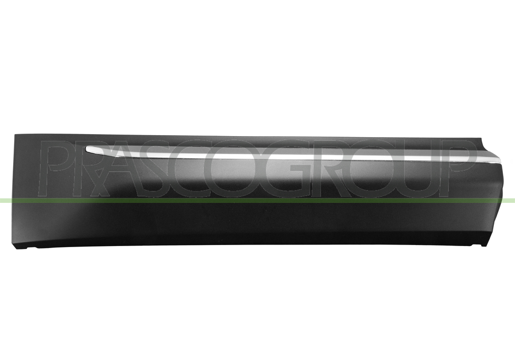 MOLDURA PUERTA TRASERA DERECHA NEGRA-CON PERFIL CROMADO
