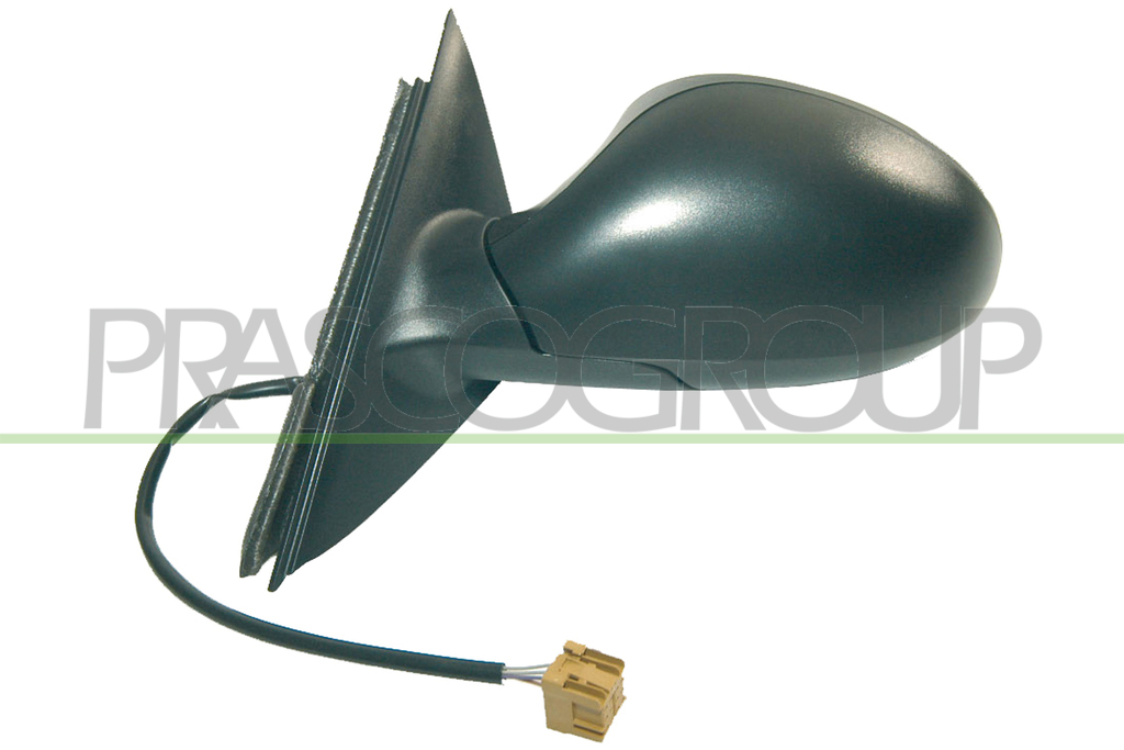 DOOR MIRROR LEFT-ELECTRIC-BLACK-HEATED-ASPHERICAL-CHROME