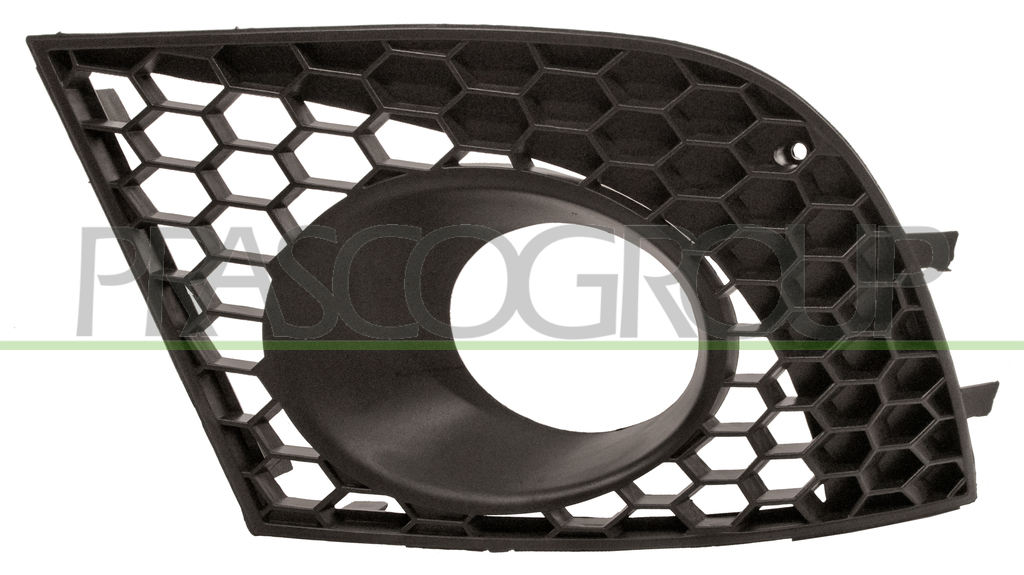 BUMPER GRILLE LEFT-BLACK-WITH FOG LAMP HOLES