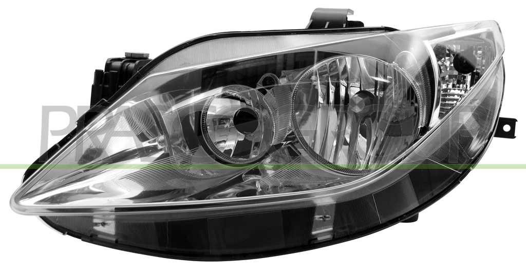 PROIETTORE SINISTRO H7+H7-ELETTRICO-SENZA MOTORE-CROMATO